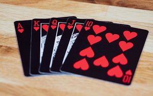 Preview wallpaper playing cards, cards, game, black