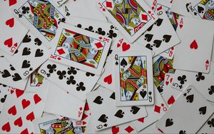 Preview wallpaper playing cards, cards, pattern
