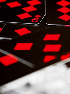 Preview wallpaper playing cards, game, gaming, red, black