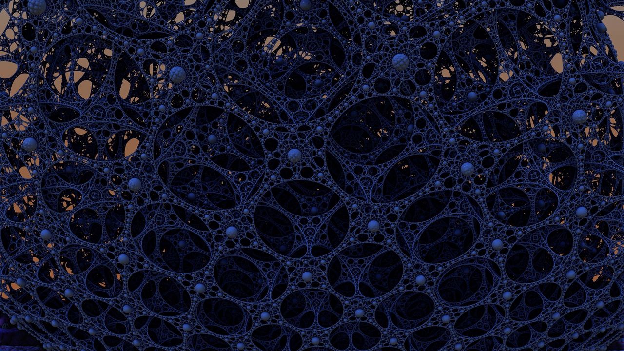 Wallpaper plexus, background, blue, dots, mesh