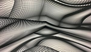 Preview wallpaper plexus, monochrome, lines, wavy, shapes