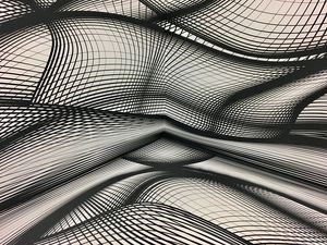Preview wallpaper plexus, monochrome, lines, wavy, shapes