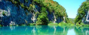 Preview wallpaper plitvice lakes, croatia, lake, park, mountain