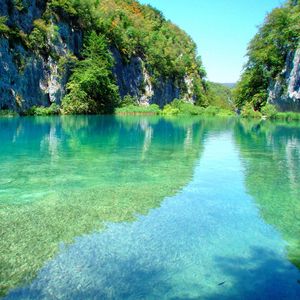 Preview wallpaper plitvice lakes, croatia, lake, park, mountain