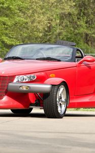 Preview wallpaper plymouth prowler, red, plymouth, retro