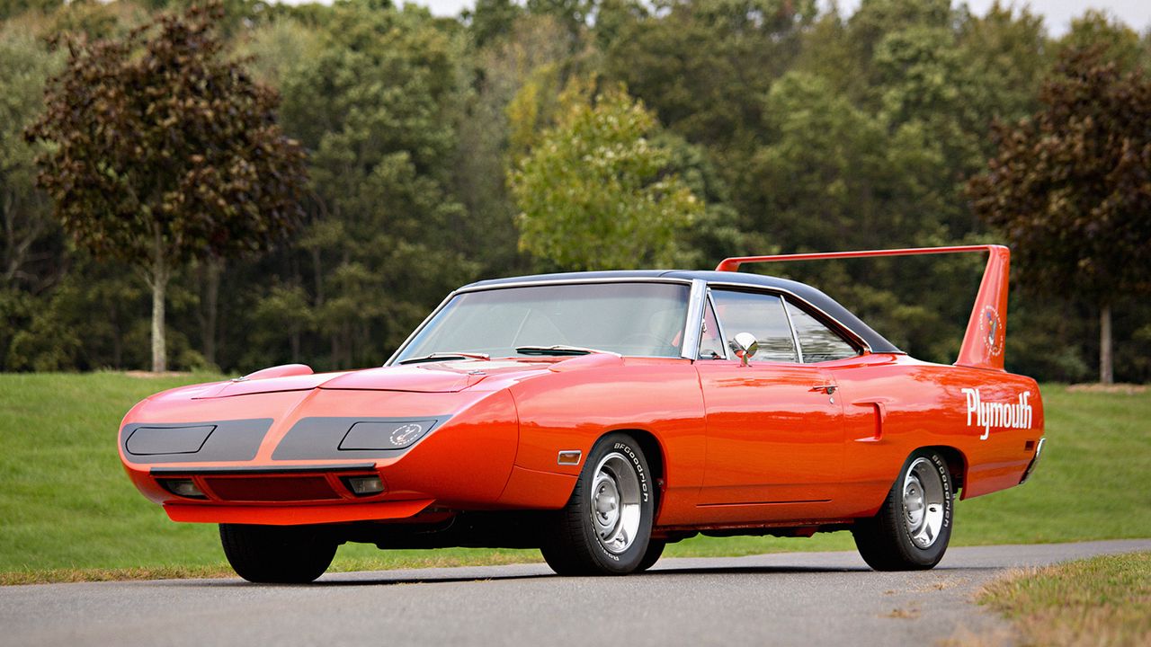 Wallpaper plymouth, road runner, superbird, muscle car, red