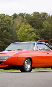 Preview wallpaper plymouth, road runner, superbird, muscle car, red