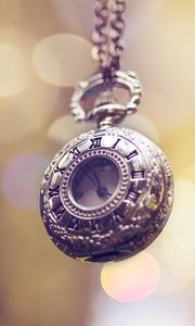 Preview wallpaper pocket watch, chain, decoration, decorations, flashing