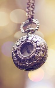 Preview wallpaper pocket watch, chain, decoration, decorations, flashing