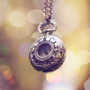 Preview wallpaper pocket watch, chain, decoration, decorations, flashing