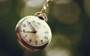 Preview wallpaper pocket watch, chain, dial