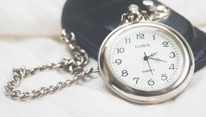 Preview wallpaper pocket watch, clock face, chain