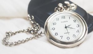 Preview wallpaper pocket watch, clock face, chain