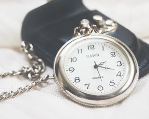 Preview wallpaper pocket watch, clock face, chain