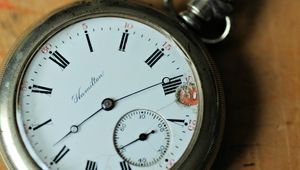 Preview wallpaper pocket watch, dial, retro