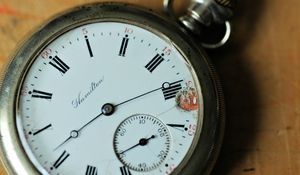 Preview wallpaper pocket watch, dial, retro