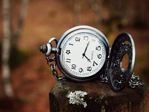 Preview wallpaper pocket watch, dial, suspension, close-up