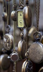 Preview wallpaper pocket watch, vintage, collection