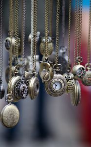 Preview wallpaper pocket watches, chains, antiques, brass