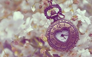 Preview wallpaper pocket watches, flowers, background, form