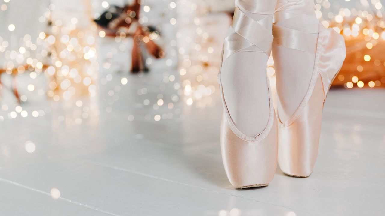 Wallpaper pointe shoes, ballet, dance, legs, ribbons