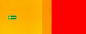 Preview wallpaper pointer, arrow, minimalism, yellow, red