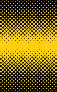 Preview wallpaper points, circles, semitone, yellow, black