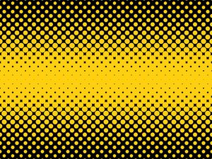 Preview wallpaper points, circles, semitone, yellow, black