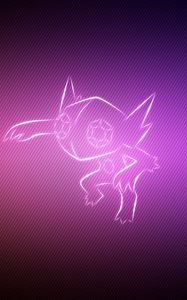 Preview wallpaper pokemon, background, lilac, sableye