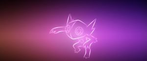 Preview wallpaper pokemon, background, lilac, sableye