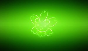 Preview wallpaper pokemon, cherrim, green