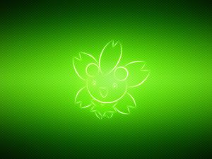 Preview wallpaper pokemon, cherrim, green