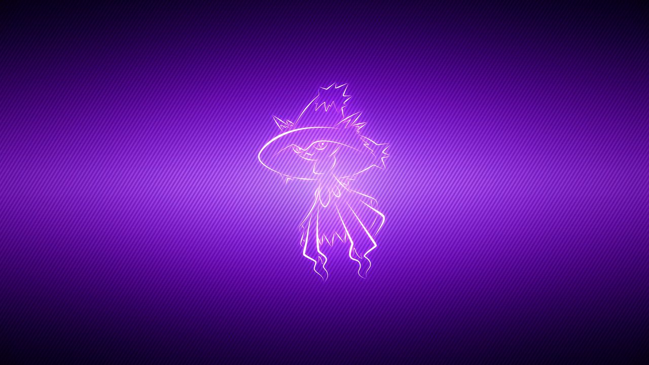 Wallpaper pokemon, lilac, mismagius