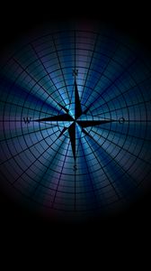 Preview wallpaper polar coordinate system, compass, art, dark