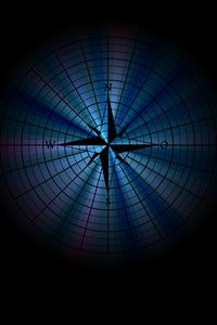 Preview wallpaper polar coordinate system, compass, art, dark