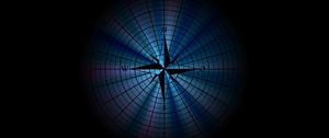 Preview wallpaper polar coordinate system, compass, art, dark