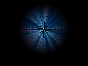 Preview wallpaper polar coordinate system, compass, art, dark