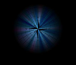 Preview wallpaper polar coordinate system, compass, art, dark