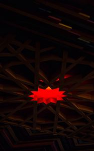 Preview wallpaper polygon, design, red, dark