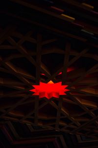 Preview wallpaper polygon, design, red, dark