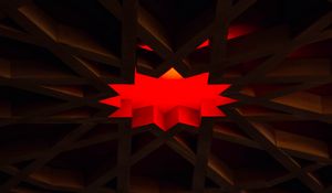 Preview wallpaper polygon, design, red, dark