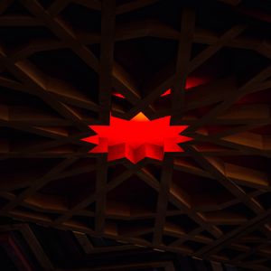 Preview wallpaper polygon, design, red, dark