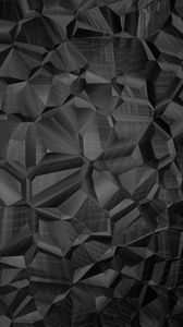 Preview wallpaper polygon, surface, black