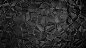 Preview wallpaper polygon, surface, black