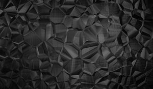 Preview wallpaper polygon, surface, black