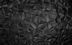 Preview wallpaper polygon, surface, black