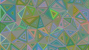 Preview wallpaper polygon, triangle, illusion, geometric