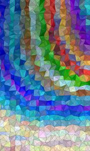 Preview wallpaper polygon, triangles, colorful, convex, volume