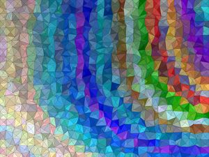 Preview wallpaper polygon, triangles, colorful, convex, volume