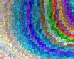 Preview wallpaper polygon, triangles, colorful, convex, volume